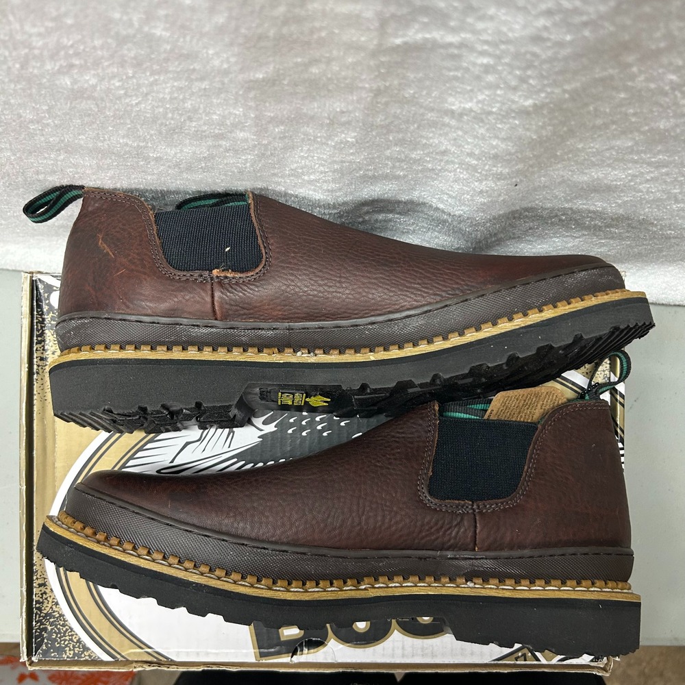 Georgia Boot Mens Size 14M Romeo Brown Leather Georgia Giant GR262 Ankle Boots - Picture 5 of 8